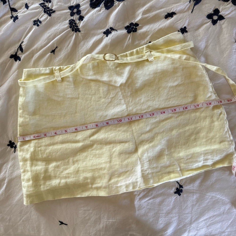 Abercrombie and fitch yellow linen skort - Picture 14 of 16